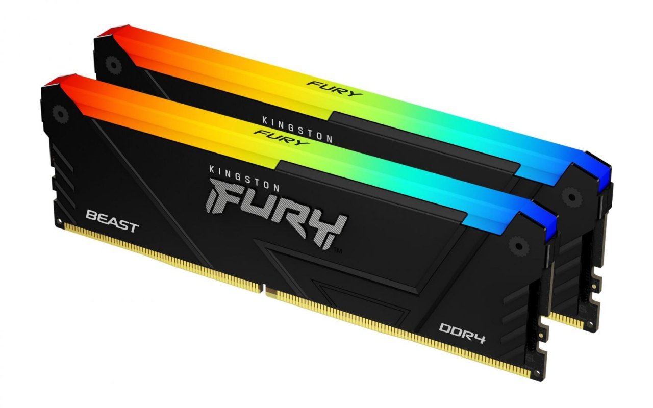 Memorie RAM Kingston Fury Beast, DIMM, DDR4, 64GB, 3200MHz, CL16, 1.35V, Kit of 2 - 1 | YEO