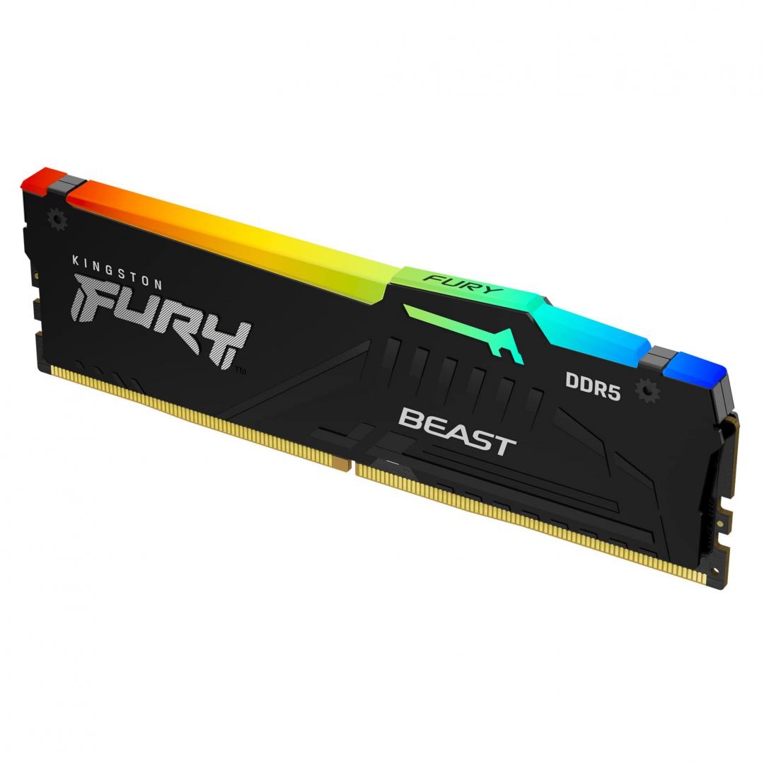 Memorie RAM Kingston FURY Beast RGB 16GB DDR5 5600MHz CL36 - 2 | YEO