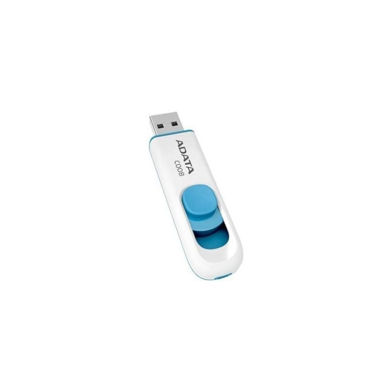 Memorie USB Flash Drive Adata C008, 64GB, USB 2.0, alb