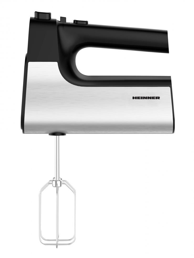 Mixer de mână Heinner HM-500BKSS: Performanță de 500W, viteză variabilă și design elegant negru-inox