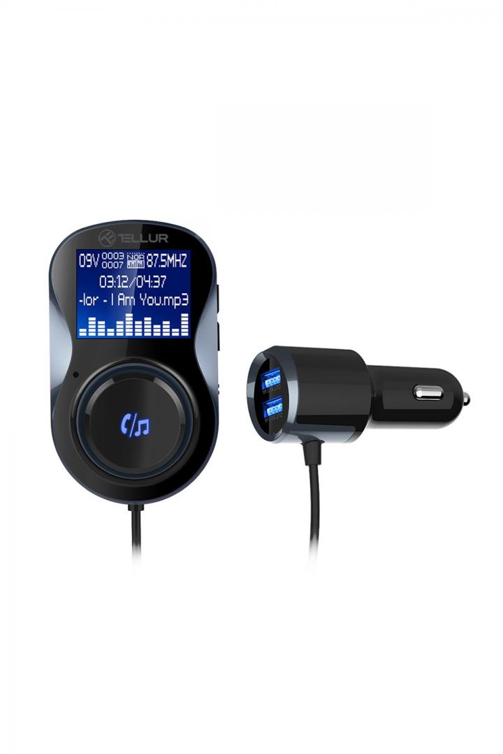 Modulator FM Bluetooth FMT-B4, negru - 2 | YEO