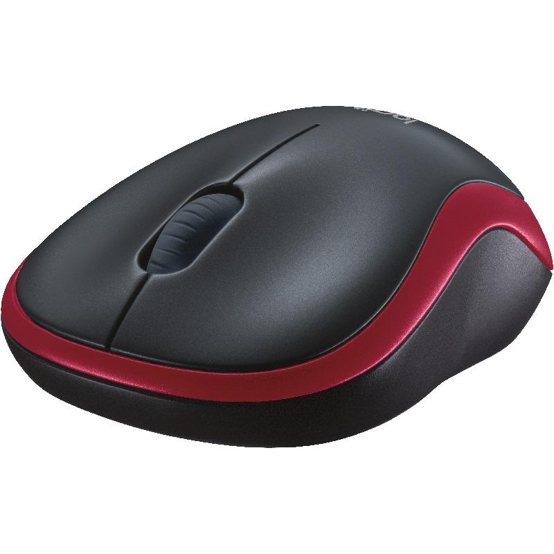 Mouse Logitech M185 Wireless, 1000 DPI, rosu - 2 | YEO