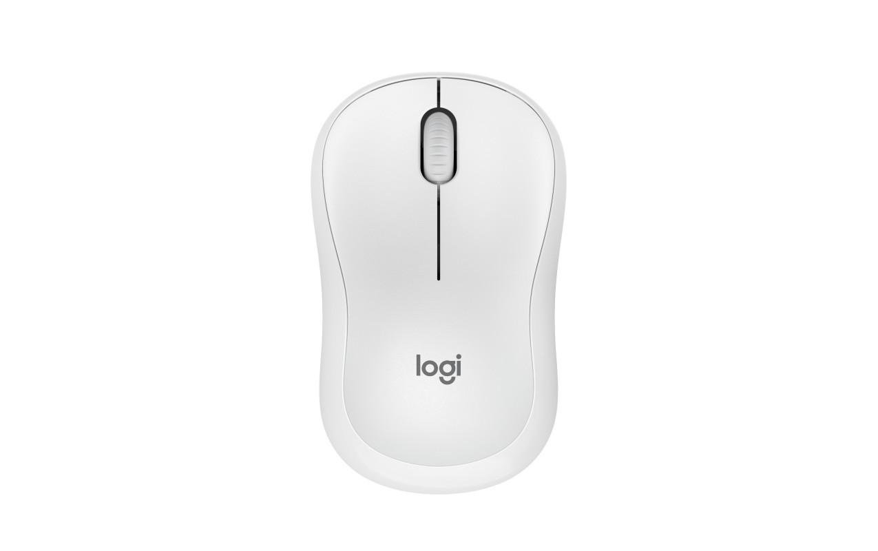 Mouse Logitech MK240 Silent Wireless, optic, interfata Bluetooth, rezolutie 1000 DPI, alb