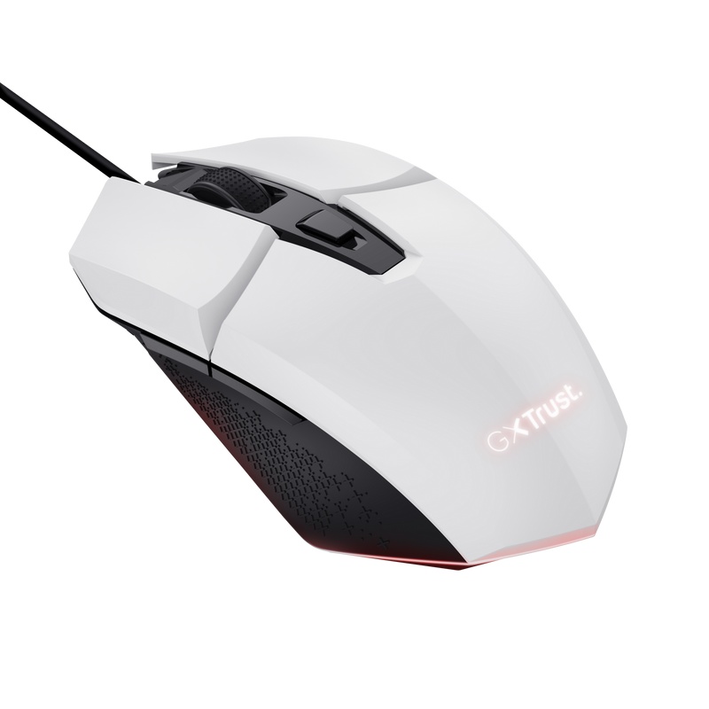 Mouse Trust GXT110W Felox cu fir, rezolutie maxima 6400 DPI, alb - 3 | YEO