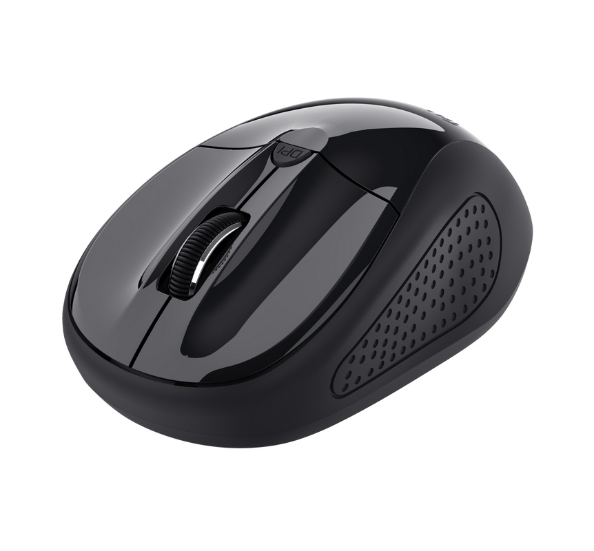 Mouse Trust Wireless, rezolutie maxima 1600 DPI, negru