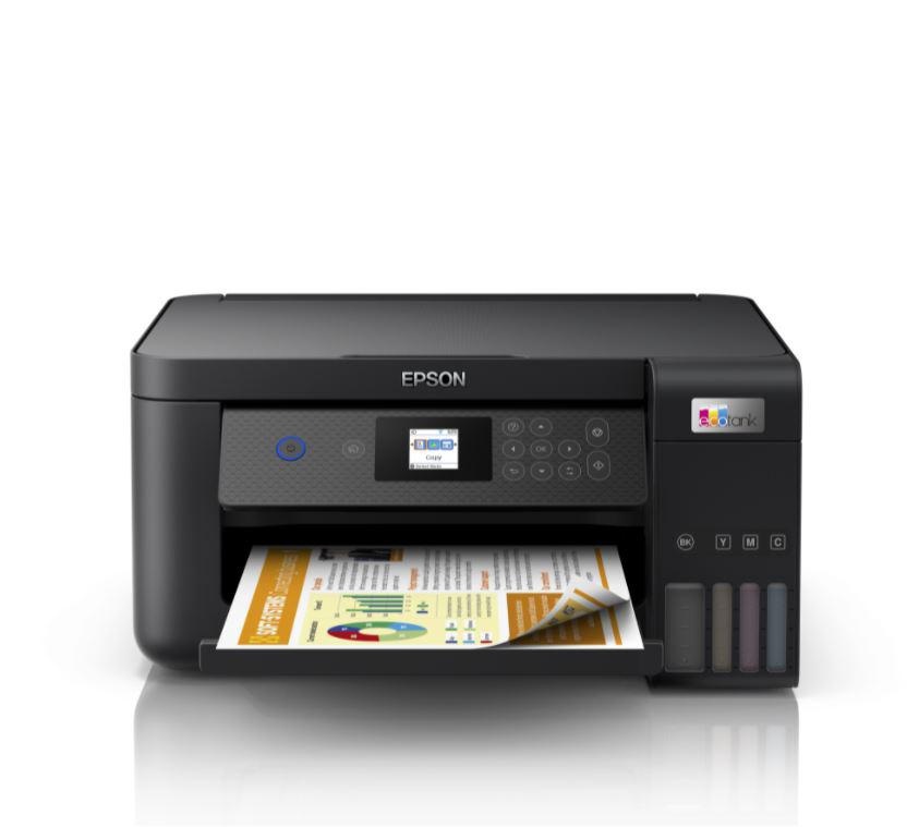 Multifunctional inkjet color Epson EcoTank CISS L4260, Piezo, dimensiune A4 (Printare,Copiere, Scanare), printare borderless, viteza 33ppm alb-negru, 15ppm color, rezolutie 5760x1440 dpi, alimentare hartie 100 coli, duplex automat, scanner CIS rezolutie