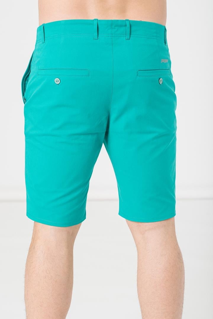 PANTALONI SCURT CASUAL BARBATI GREEN S - 4 | YEO