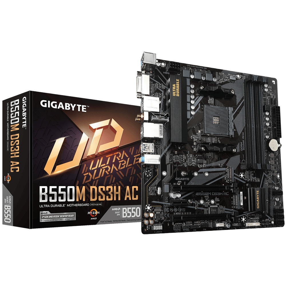 Placa de baza Gigabyte B550M DS3H AC AM4