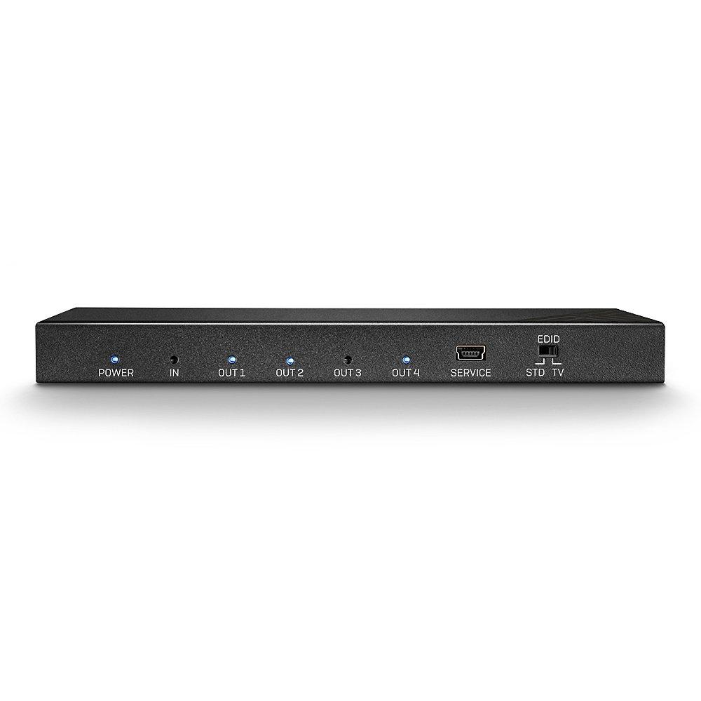 Splitter semnal video Lindy 4x HDMI 2.0 18G, latime de banda 18Gbps, rezolutie maxima 3840x2160, audio pass-through - 2 | YEO