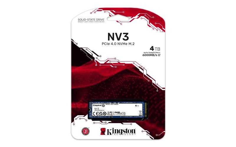 SSD Kingston, SNV3S, M2-2280, 4TB, PCI E - 4 | YEO