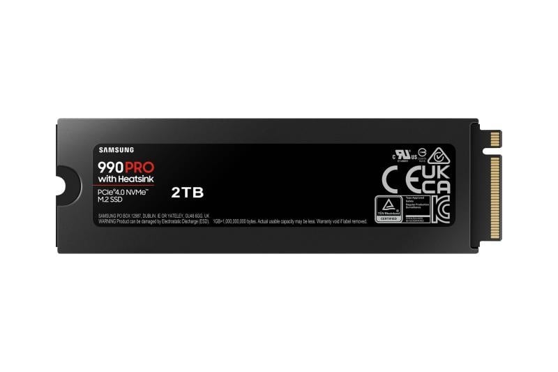 SSD Samsung, 990 PRO , 2TB,M2 , PCIe 4.0 x4, NVMe , Heatsink - 3 | YEO