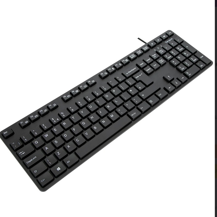 Targus Tastatura Antimicobiala cu fir, 108 taste, layout UK, negru