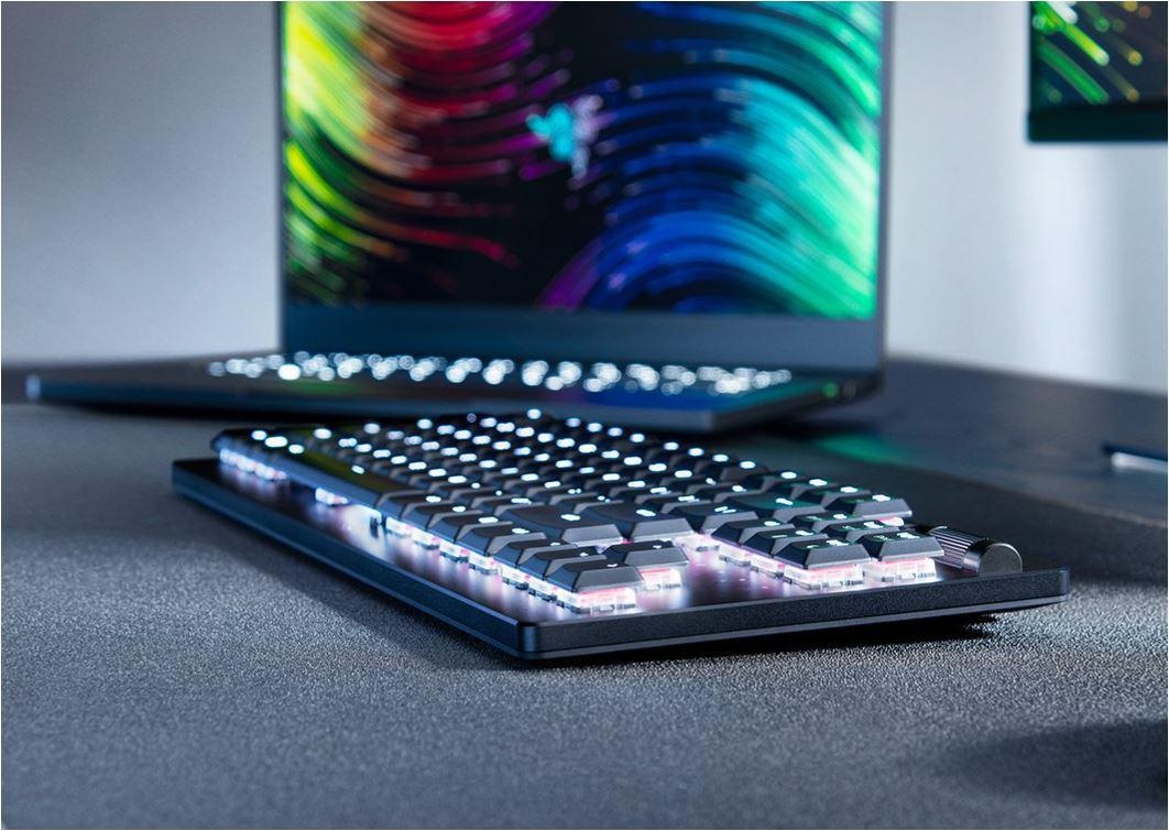 Tastatura Razer DeathStalker V2 Pro Tenkeyless, wireless, bluetooth, cu fir, conectivitate Razer™ HyperSpeed Wireless (2.4 Ghz), Bluetooth, sau Type-C, switch Razer™ Low-Profile Optical Switches (Linear), butoane programabile, optiune gaming mode, - 2 | YEO