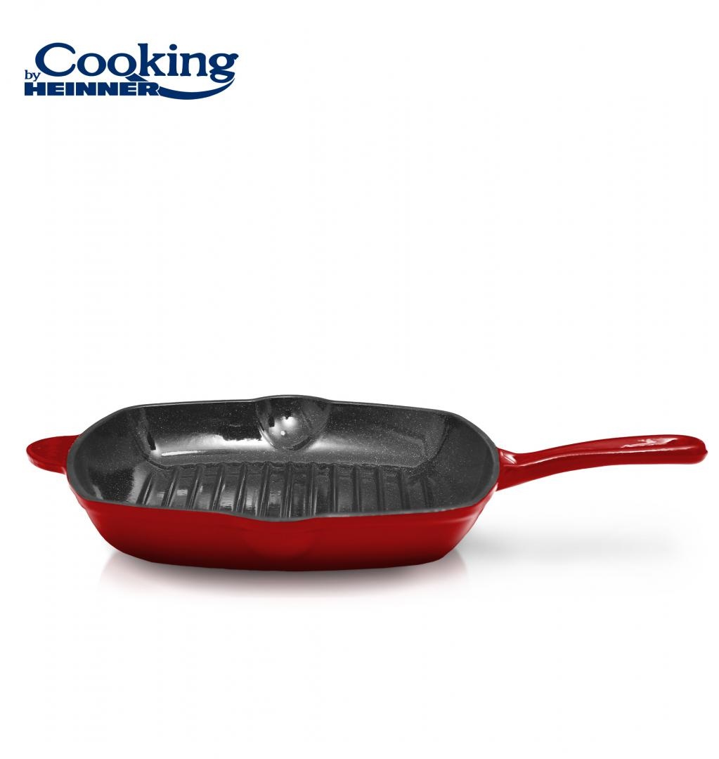 TIGAIE GRILL FONTA 26.5X4.5 CM, RED LINE, COOKING BY HEINNER - 1 | YEO