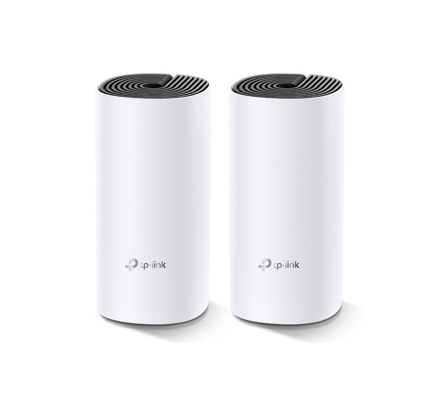 TP-Link Sistem Mesh Wi-Fi pentru întreaga casă AC1200, DECO M4(2-PACK); Procesor: Quad-core CPU; Interfață: 2 Gigabit Ethernet Ports (WAN/LAN auto-sensing) per Deco unit; 2 internal dual-band antennas per Deco unit; Flash: 16 MB; SDRAM: 128 MB; Standarde