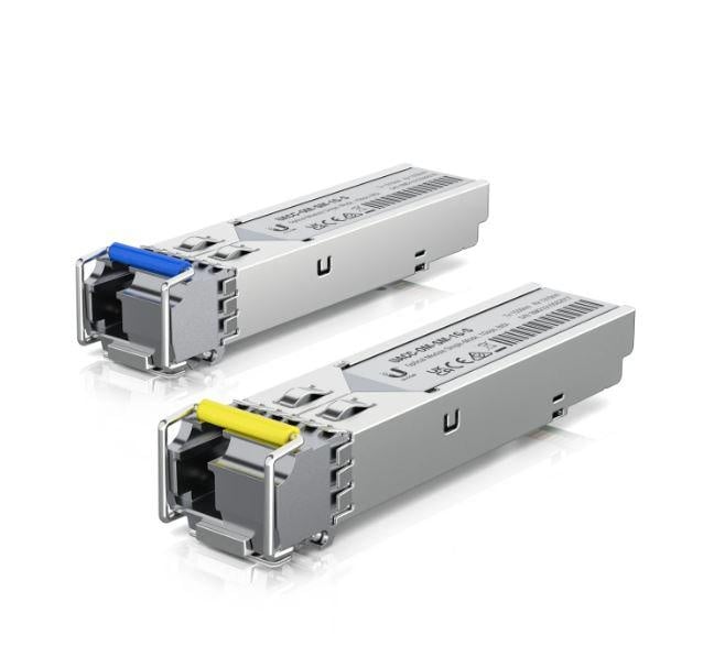 UBIQUITI 11GBPS Single-mode Optical Module transceiver, 1.25 Gbps, Simplex, pachet 2 unitati.