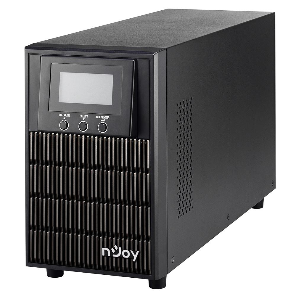 UPS nJoy Aten PRO 2000, 2000VA/ 1800W, On-line, LCD Display, 3 Prize Schuko cu Protectie, Management, Tower, Dubla conversie, Frequency Range 40Hz ~ 70 Hz, Connection port RS232 / USB / Intelligent Port, Dimensiuni: 397 x 145 x 220 mm, Greutate: 17 kg, - 2 | YEO