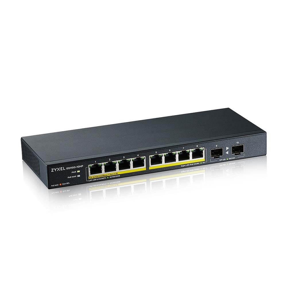 ZYXEL GS1100-10HP 10PORT GBE POE SWITCH