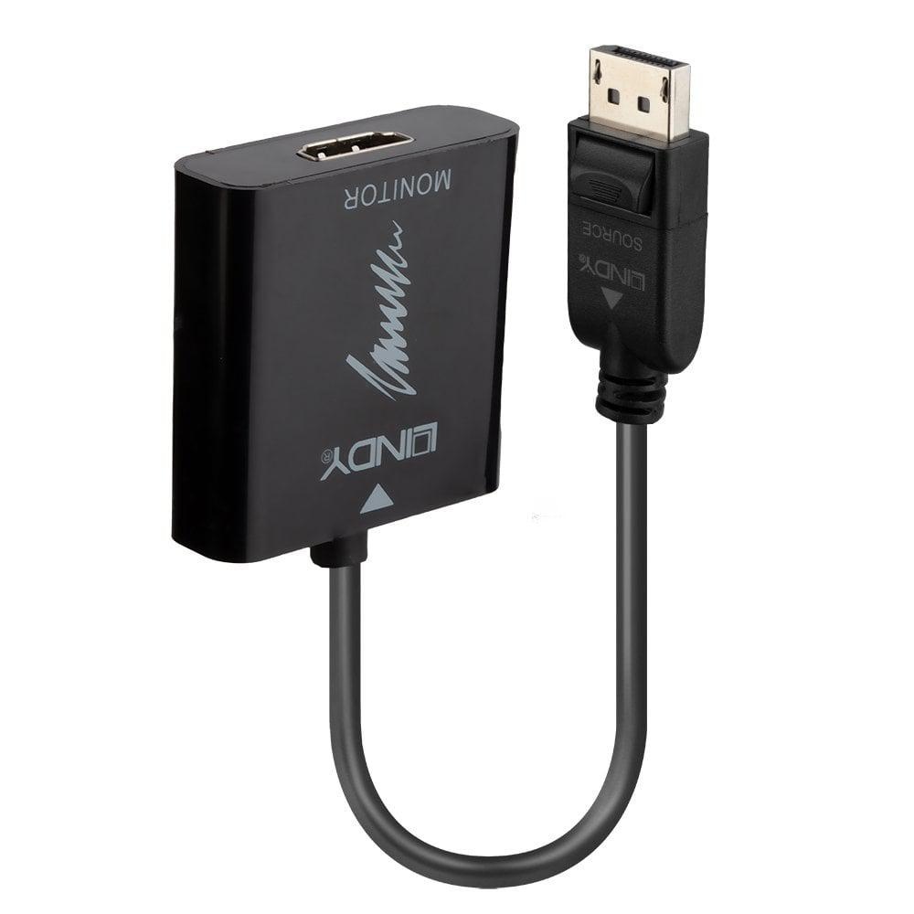 Adaptor Lindy LY-41068, DisplayPort 1.2 to HDMI 2.0 18G Active, negru - 2 | YEO