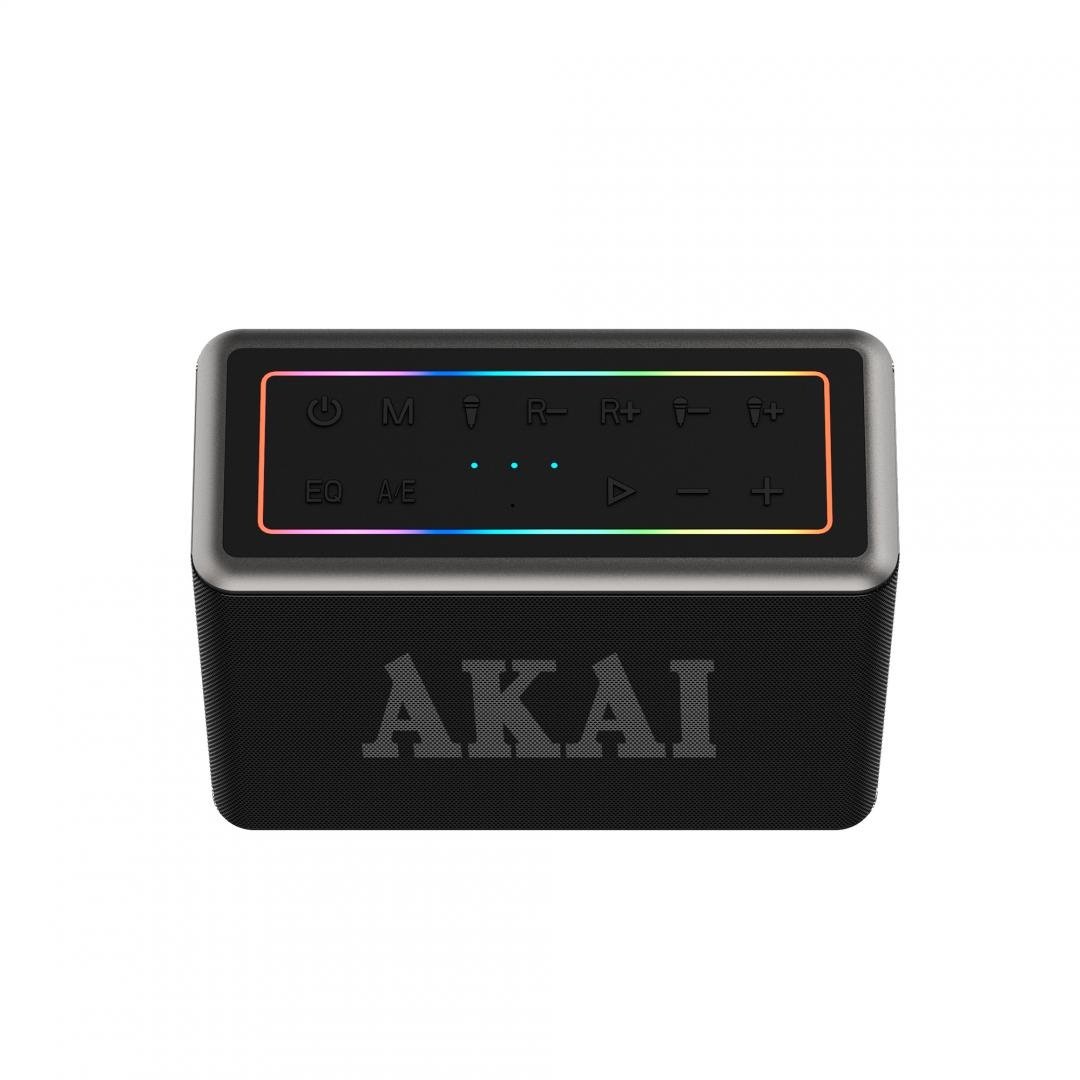 Boxa portabila Akai cu 2 micfrofoane wireless IPX6-80W - 2 | YEO