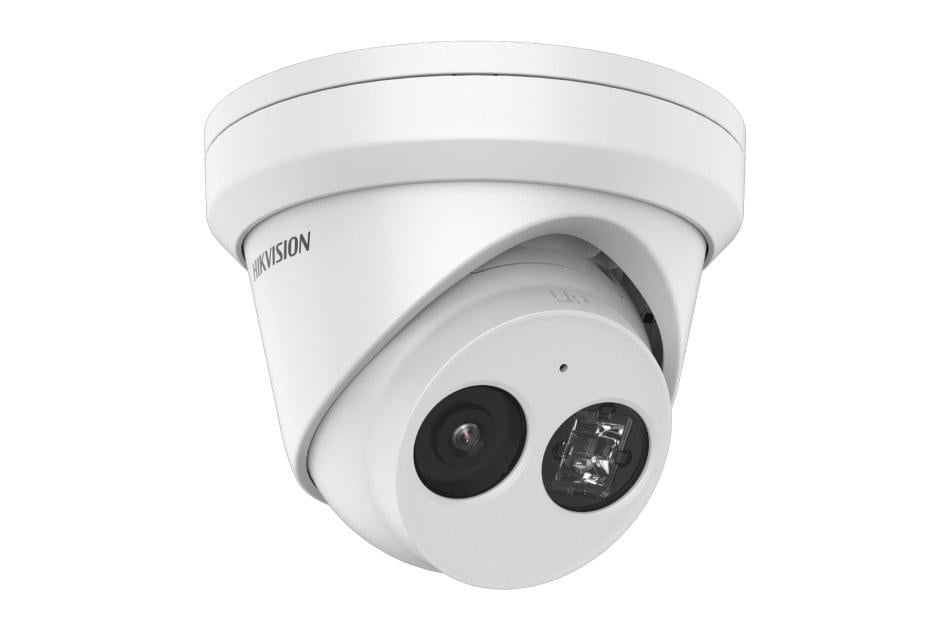 Camera supraveghere Hikvision IP turret DS-2CD2343G2-IU(2.8mm), 4MP, Acusens - filtrarea alarmelor false dupa corpul uman si masini, microfon audio incorporat, senzor: 1/3″ Progressive Scan CMOS, rezolutie: 2688 × 1520@30fps, iluminare: Color: 0.005 Lux