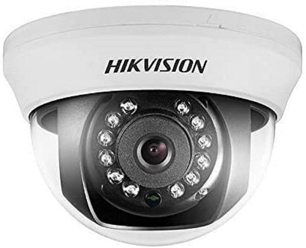 Camera supraveghere Hikvision Turbo HD dome DS-2CE56H0T-IRMMF(2.8mm)(C); 5MP, rezolutie: 2560 × 1944@20fps, iluminare: 0.01 Lux@(F1.2, AGC ON), 0 Lux with IR, lentila fixa: 2.8mm, unghi vizualizare: horizontal FOV: 85°, vertical FOV: 63°, diagonal