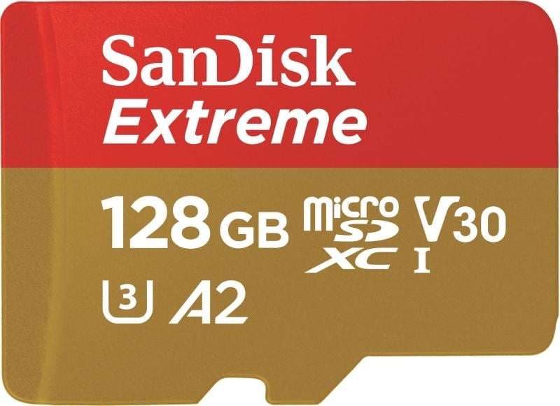 Card de Memorie SanDisk, 128GB, UHS-I, Class 10, 80MB/s + Adaptor