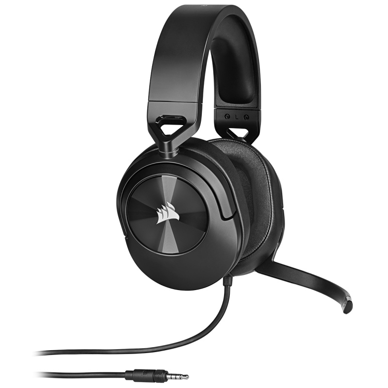 Casti cu microfon Corsair HS55 STEREO, Multi-platform Gaming and Mobile, 20Hz-20KHz, 32ohm, 114db, driver 50mm, negru - 2 | YEO