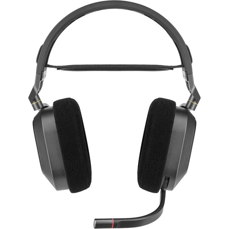 Casti cu microfon Corsair HS80 WIRELESS Surround 7.1, Multi-platform Gaming, 20Hz-40KHz, 32ohm, 116db, driver 50mm, autonomie baterie de pana la 20 de ore, negru - 1 | YEO