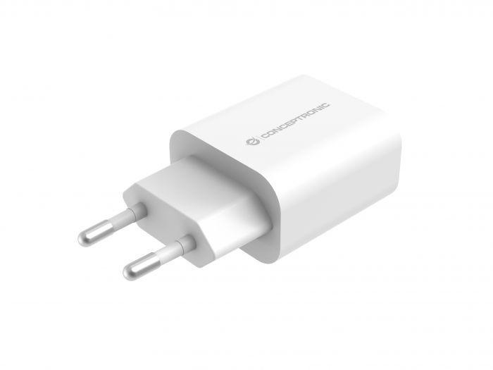 CONCEPTRONIC ALTHEA07W 1-Port 20W USB-C PD Charger, 40.2 x 43.5 x 26 mm - 2 | YEO