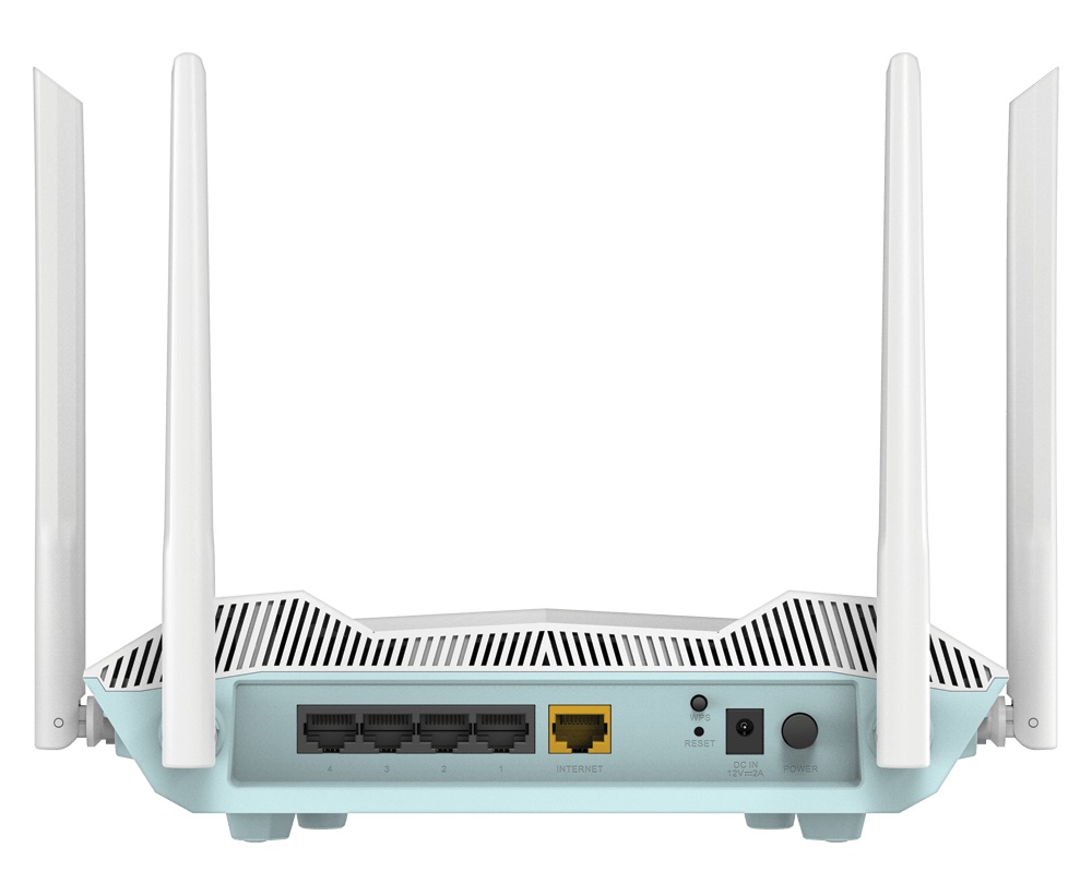 D-LINK AX3200 Smart Router Dual-Band R32, Interfata: 4 x 10/100/1000, 1 x WAN GB, Standarde wireless: IEEE 802.11ax/ac/n/g/b/k/v/a/h, IEEE 802.3u/ab, 4 x antene externe, viteza wireless: 2.4 GHz Up to 800 Mbps, 5 GHz Up to 2402 Mbps, Dimensiuni: 228.30 x - 1 | YEO