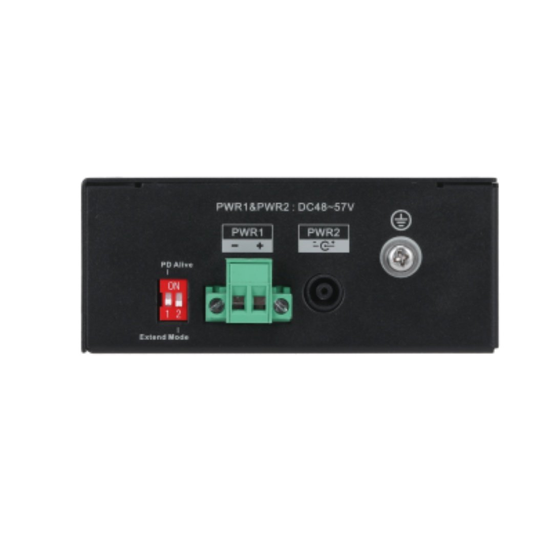 Dahua Switch 8 porturi, POE, PFS3110-8ET-96-V2, Standarde retea: IEEE802.3/IEEE802.3u/IEEE802.3X/IEEE 802.3ab/IEEE802.3z, Capacitate de comutare: 7.6 Gbps, Rata de transfer: 4.17 Mpps, Porturi POE: 1,2,4,5 (V+) / 3,6,7,8 (V-), distanta POE: 250m, - 1 | YEO