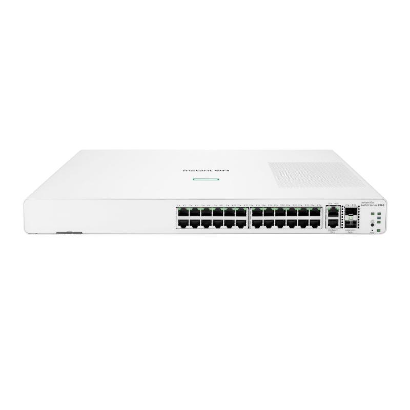 HPE Networking Instant On Switch 24p Gigabit 2p 10GBT 2p SFP+ 1960 - 2 | YEO