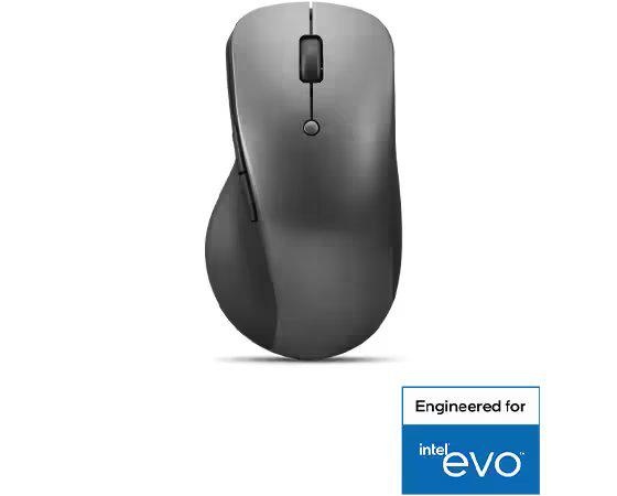 Lenovo Professional Bluetooth Rechargeable Mouse, Color Storm grey, Cable Length/Type USB-A to USB-C Charging Cable, length 50 cm (19.7 inches), Battery Life Up to 3 months in single charge (may vary based on usage), DPI - Three-stage DPI setting (800,