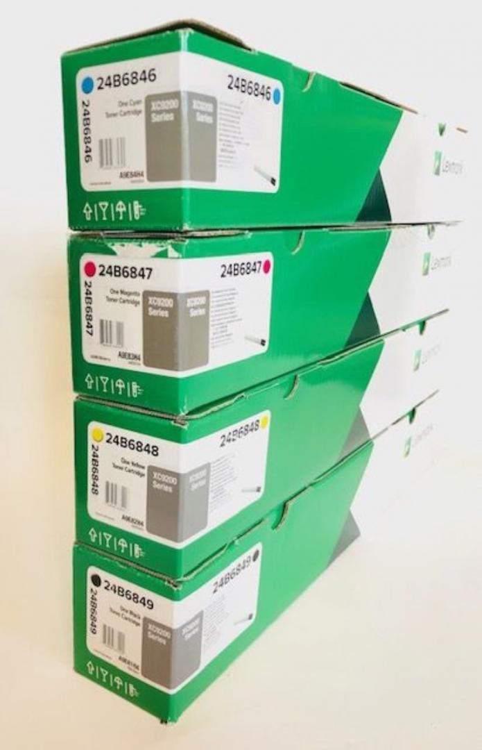 LEXMARK 24B6846 CYAN TONER CARTRIDGE ,XC9235, XC9245, XC9255, XC9265