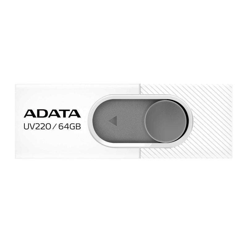 Memorie USB Flash Drive Adata UV220 64Gb, USB 2.0, alb - 3 | YEO