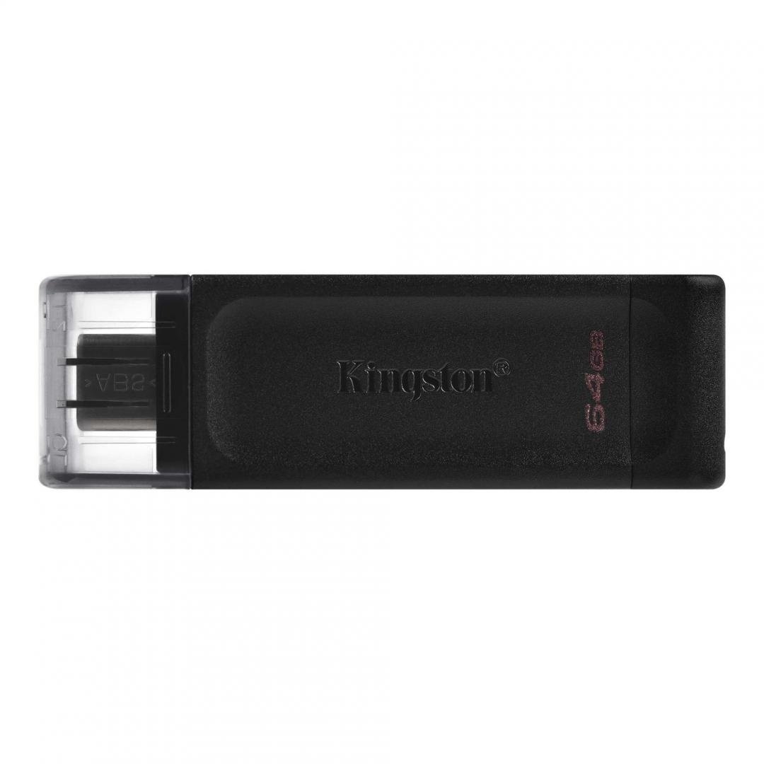 Memorie USB Kingston DataTraveler 70 64GB USB-C 3.2 – Stocare rapidă și fiabilă pentru dispozitive USB-C