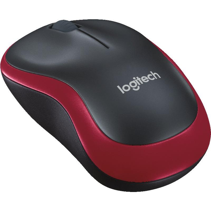 Mouse Logitech M185 Wireless, 1000 DPI, rosu - 3 | YEO