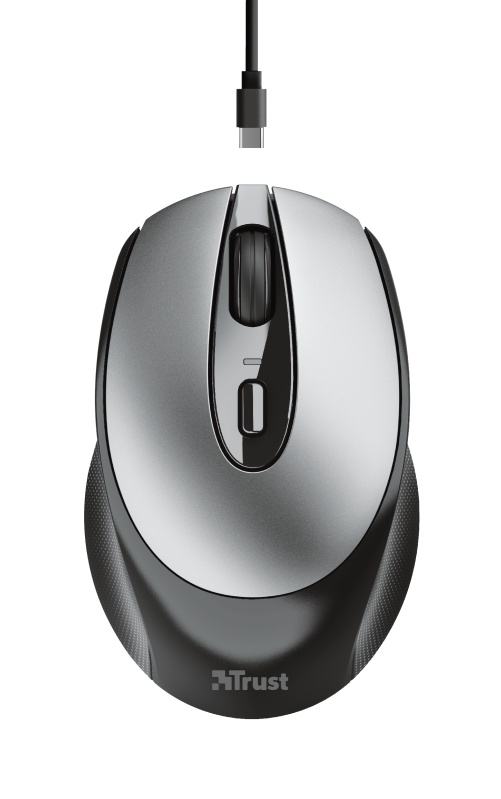 Mouse Trust Zaya, Wireless, negru