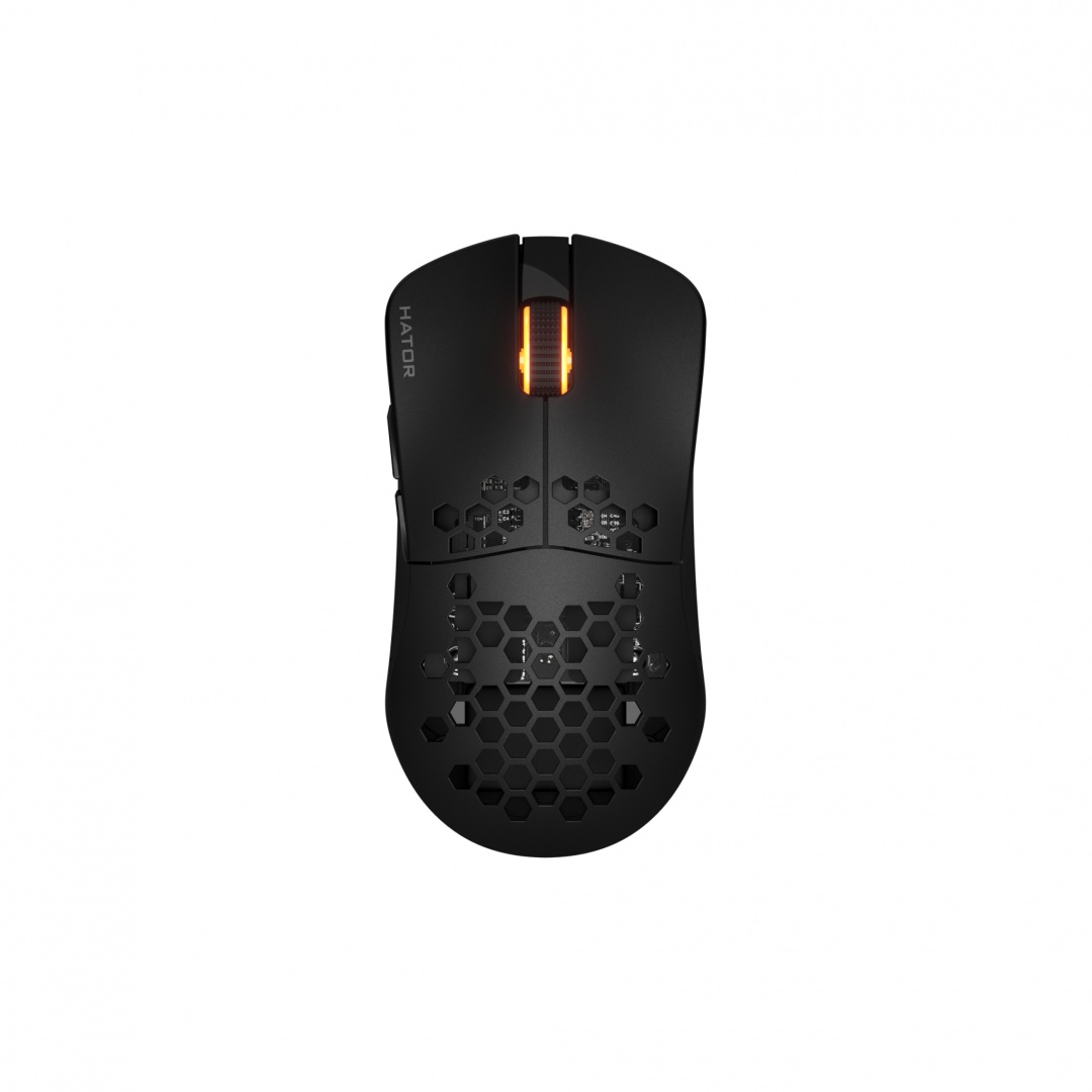 Mouse wireless Hator Stellar Pro, conectivitate 2.4GHz, bluetooth si USB, polling rate pana la 1000Hz, capacitate baterie 300mAh, durata de viata baterie in modul wireless pana la 18 ore (iluminare pornita), pana la 42 de ore (iluminare oprita), timp - 2 | YEO