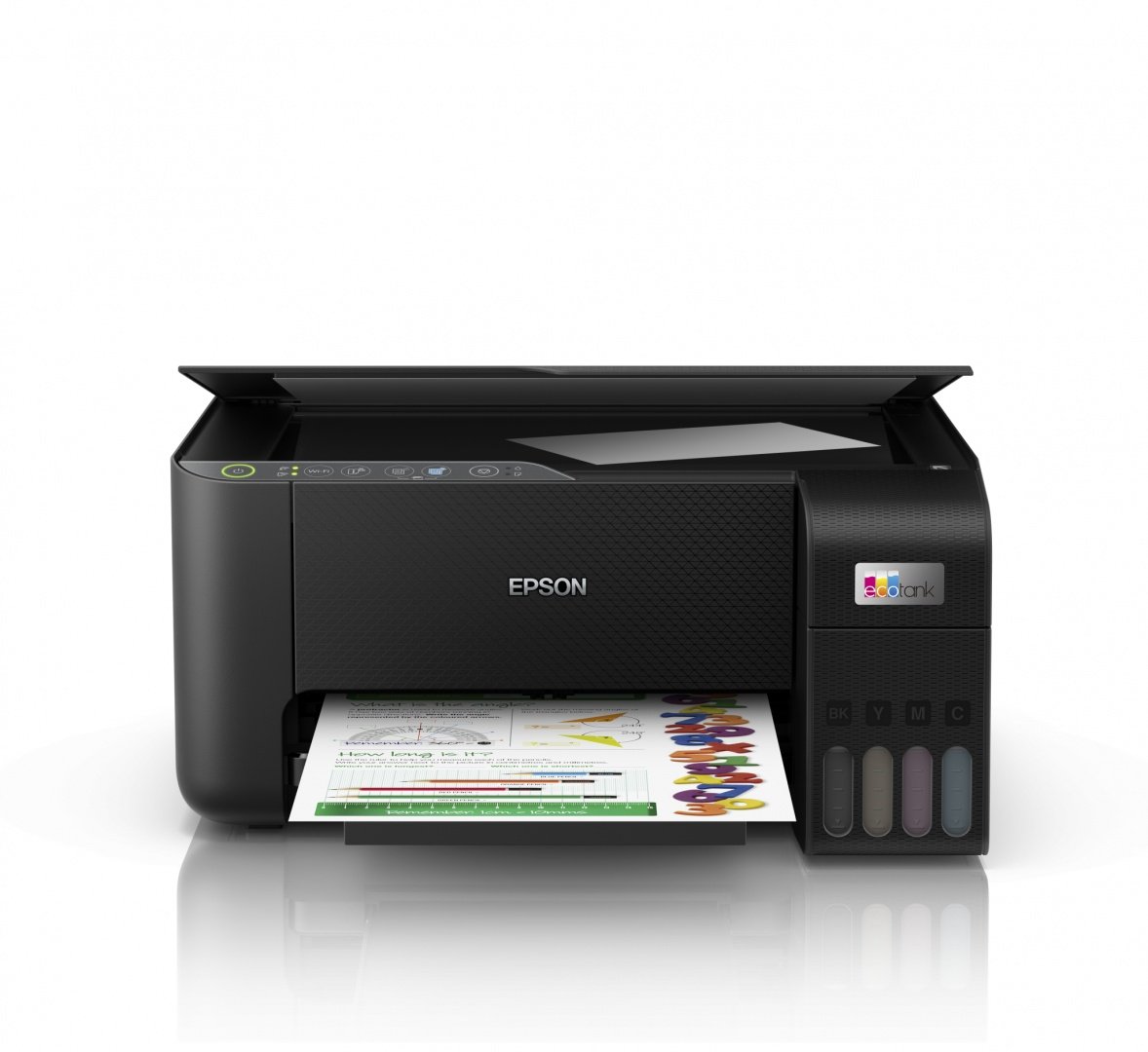 Multifunctional inkjet color Epson EcoTank CISS L3270, dimensiune A4 (Printare,Copiere, Scanare), printare borderless, viteza 33ppm alb- negru, 15ppm color, rezolutie 5760x1440 dpi, alimentare hartie 100 coli, scanner CIS rezolutie 1.200 x 2.400 DPI,