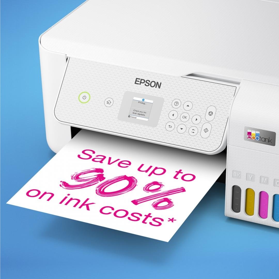 Multifunctional inkjet color Epson EcoTank CISS L3286,culoare alb, dimensiune A4 (Printare,Copiere, Scanare), printare borderless, viteza 33ppm alb- negru, 15ppm color, rezolutie 5760x1440 dpi, alimentare hartie 100 coli, scanner CIS rezolutie 1.200 x - 3 | YEO