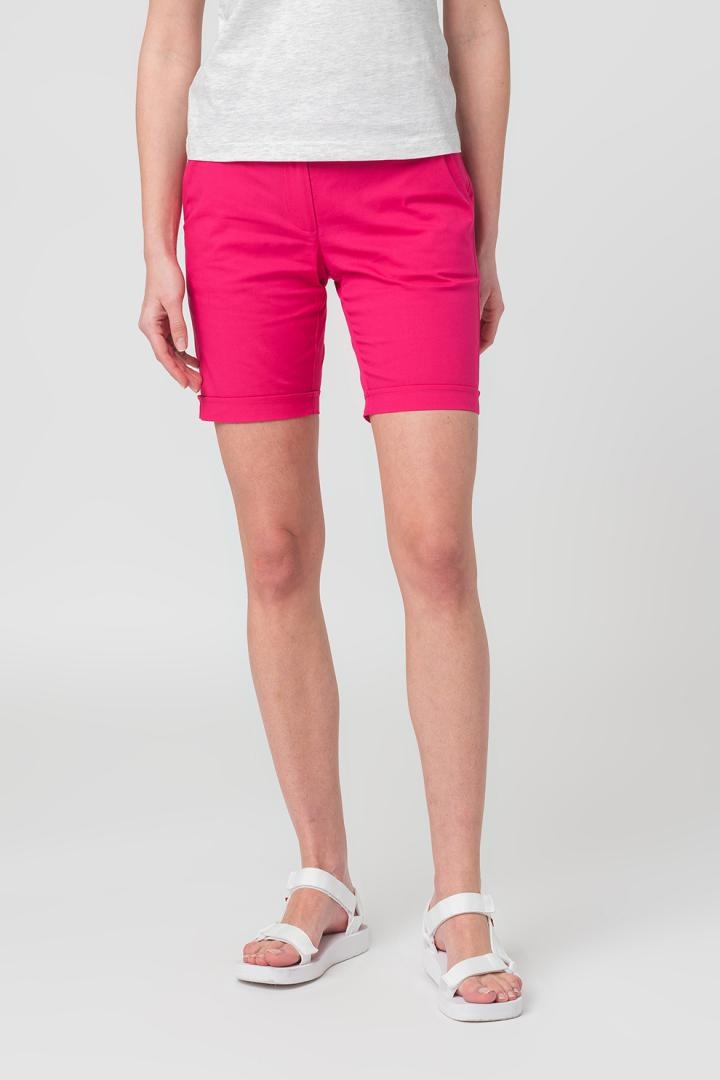 PANTALONI SCURT CASUAL FEMEI FUXIA XS - 1 | YEO