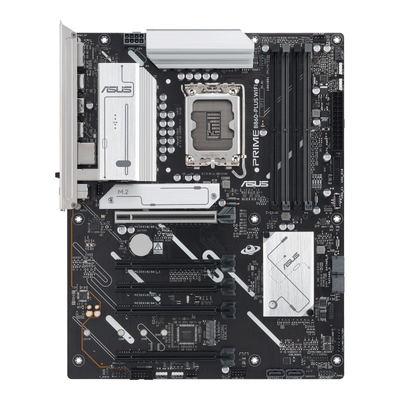 Placa de Baza ASUS PRIME B860-PLUS WIFI LGA1851, 4x DDR5, 1x DP 1x HDMI, 1x PCIE 5.0 x16 4x PCIE 4.0 x16, 2x M.2, 4x SATA 6GB/s, ATX