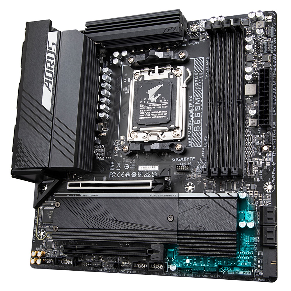 Placa de baza Gigabyte B650M AORUS ELITE AX AM5 - 4 | YEO