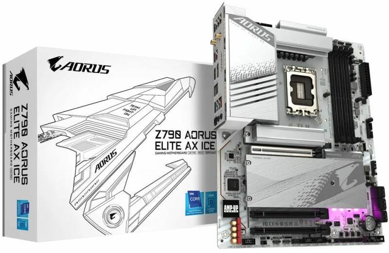 Placa de baza GIGABYTE Z790 AORUS ELITE AX ICE LGA1700