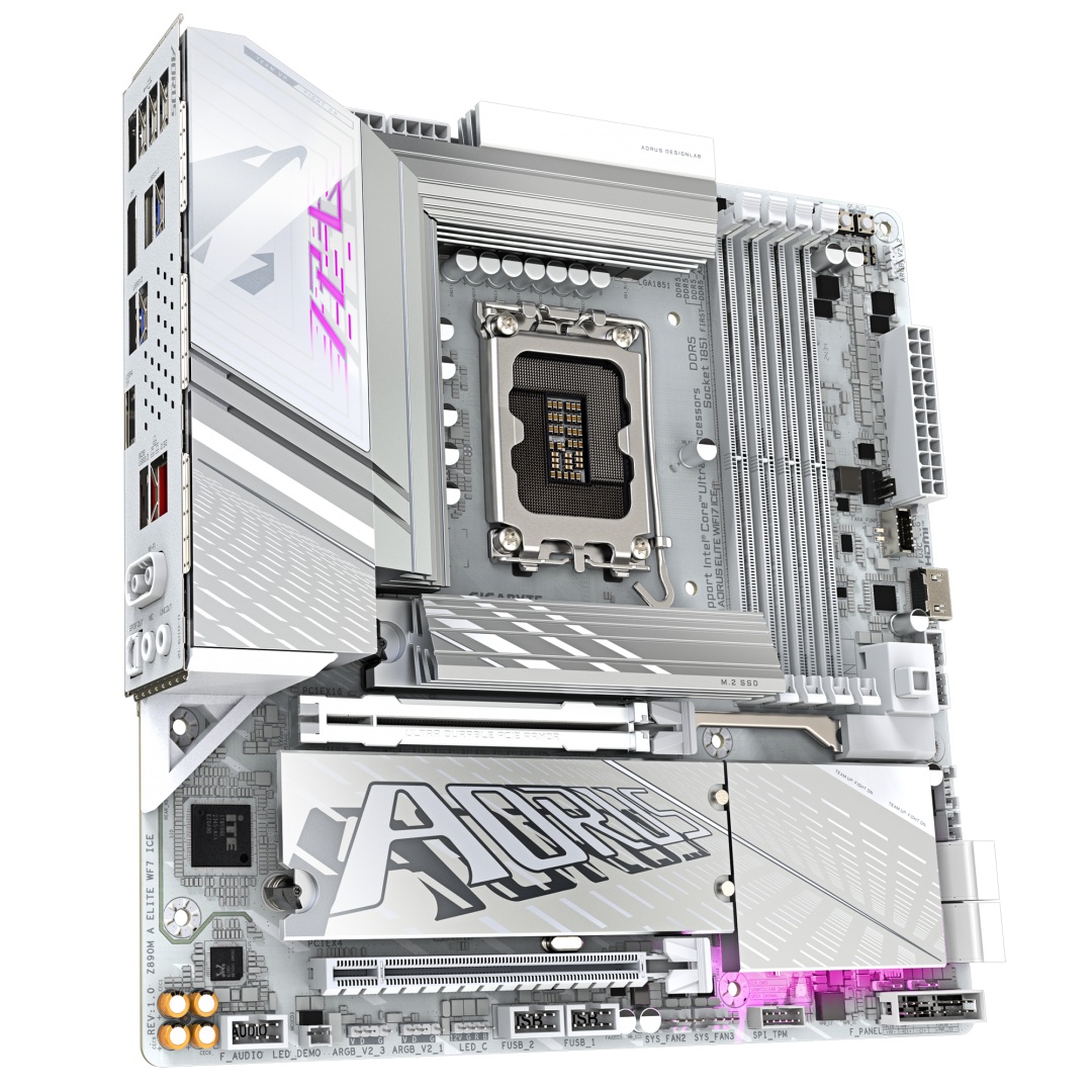 Placa de Baza GIGABYTE Z890M AORUS ELITE WIFI7 ICE LGA1851 - 2 | YEO