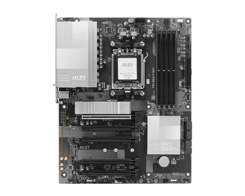 Placa de Baza MSI PRO B840-P WIFI AM5, 4x DDR5, 1x HDMI, 5x PCIE x16, 2x M.2, 4x SATA 6GB/s, ATX - 1 | YEO