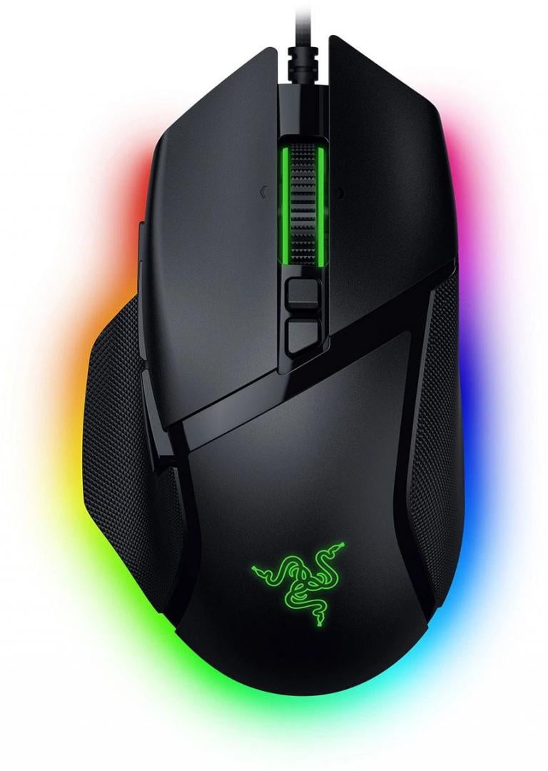 Razer Basilisk V3 35K, cu fir, bluetooth, rezolutie maxima 35000 DPI, 11 butoane programabile, autonomie pana la 140h (mod wireless, miscare constanta la 1000Hz), pana la 210h (mod bluetooth), iluminare Razer Chroma™ RGB, senzor Focus Pro 35K Optical