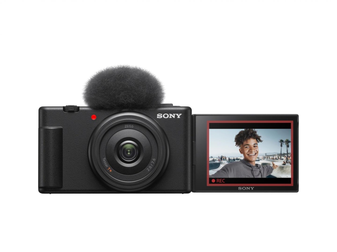 SONY Compact dedicata pentru vlogging ZV-1F 20.1MP, 7.6mm, F2 ISO 125-12.800, 1/32.000s, 4K @30fps, SD/SDXD/SDHC/x1 Micro-HDMI/x1 USB-C, Rafala 3.5-16cps, WiFi/Bluetooth, Senzor CMOS Exmor RS 1